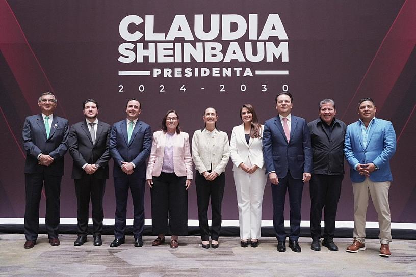 PRESENTA DAVID MONREAL PROYECTOS PRIORITARIOS A CLAUDIA SHEINBAUM 