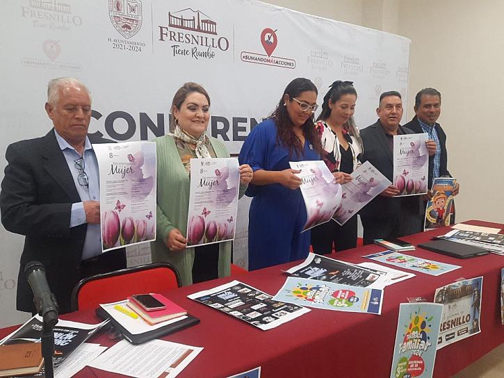 PRESENTAN AGENDA PARA CONMEMORAR EL DÍA INTERNACIONAL DE LA MUJER EN FRESNILLO 