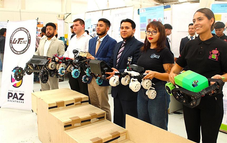 PRESENTAN ALUMNOS DE LA UTZAC PROTOTIPOS FUNCIONALES DE ROBOTS DE EXPLORACIÓN ESPACIAL