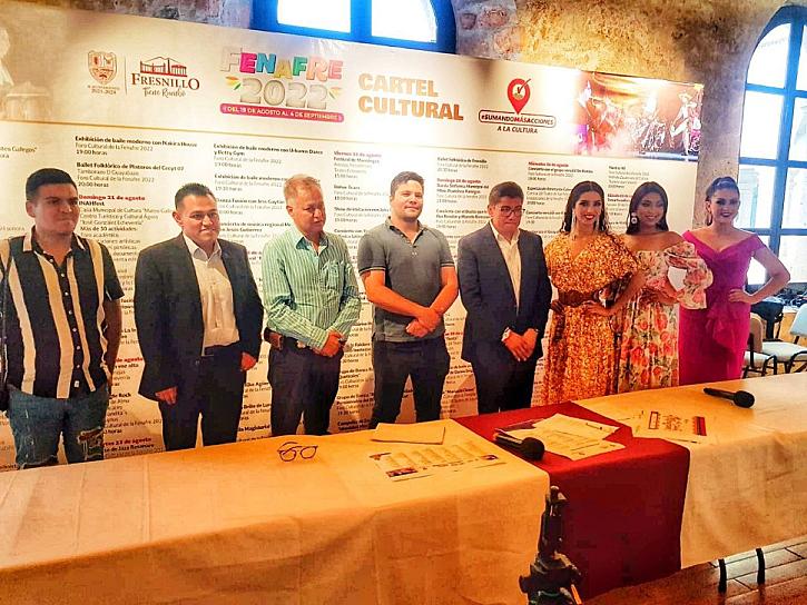 PRESENTAN CARTEL CULTURAL DE LA FERIA NACIONAL&nbsp; DE FRESNILLO 2022