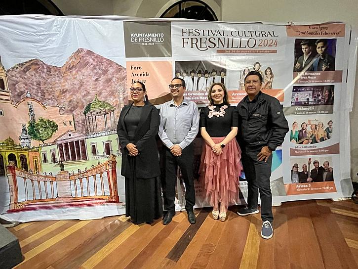 PRESENTAN EL CARTEL DEL FESTIVAL CULTURAL FRESNILLO 2024 