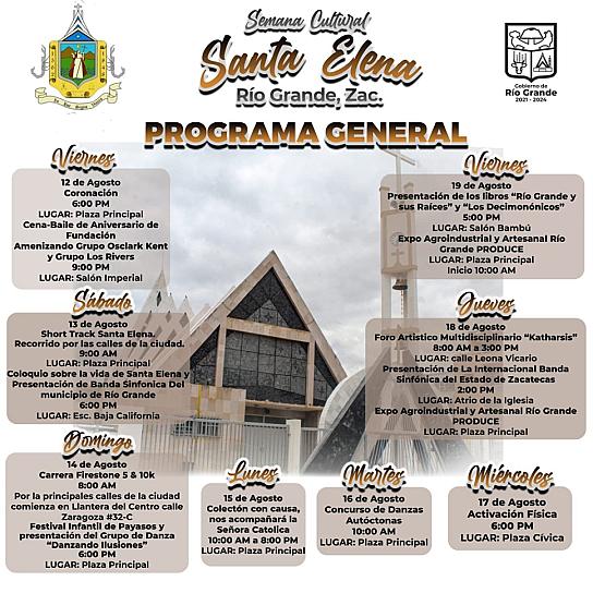 PRESENTAN PROGRAMA “SEMANA CULTURAL” SANTA ELENA DE LA CRUZ