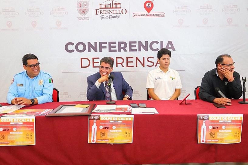 PRESENTAN PROTOCOLO PARA APLICAR EN FRESNILLO POR ALTAS TEMPERATURAS