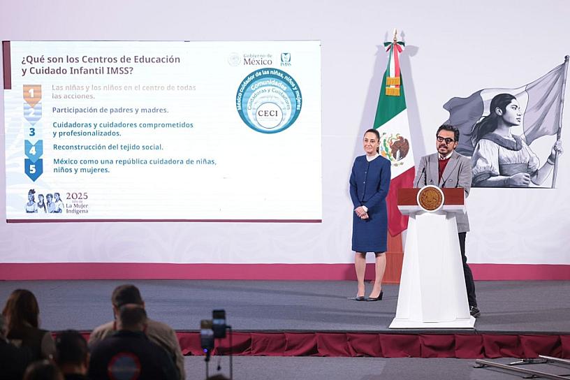 Presenta Sheinbaum Centros de Educación y Cuidado Infantil del IMSS