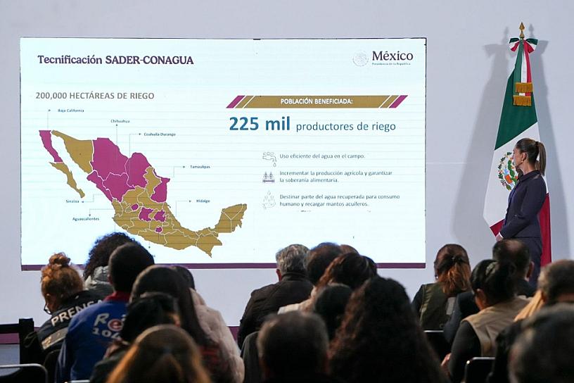 PRESENTA SHEINBAUM EL PLAN NACIONAL HÍDRICO