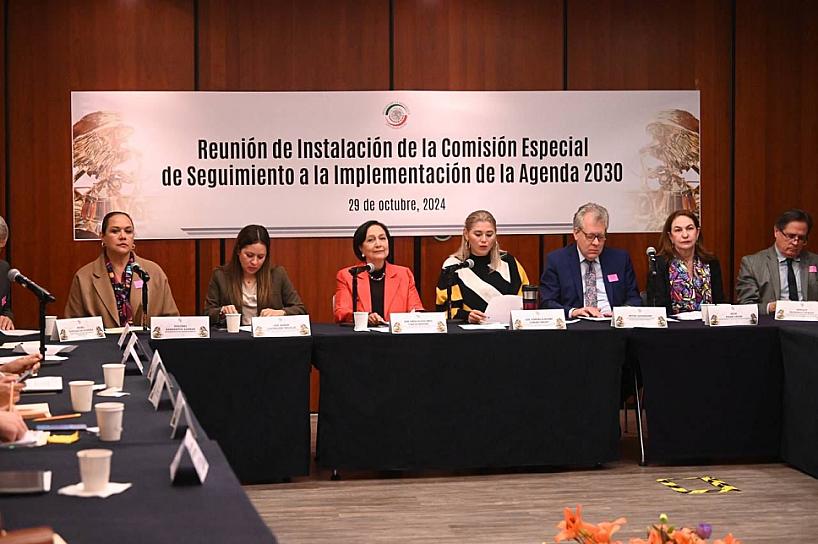  PRESIDE AMALIA GARCÍA COMISIÓN DE DESARROLLO SOSTENIBLE EN EL SENADO 