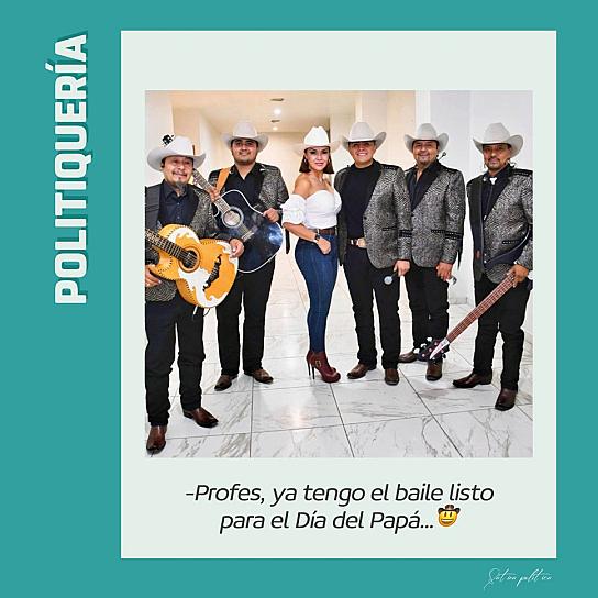 -Profes, ya tengo el baile listo para el Día del Papá...🤠