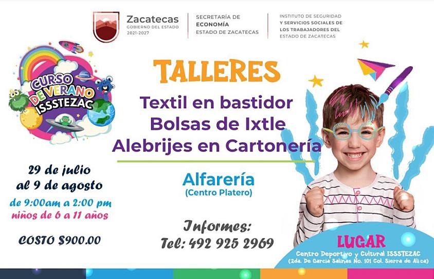 PROMOVERÁN LA PAZ Y LA CREATIVIDAD EN CURSOS DE VERANO ARTESANALES 2024