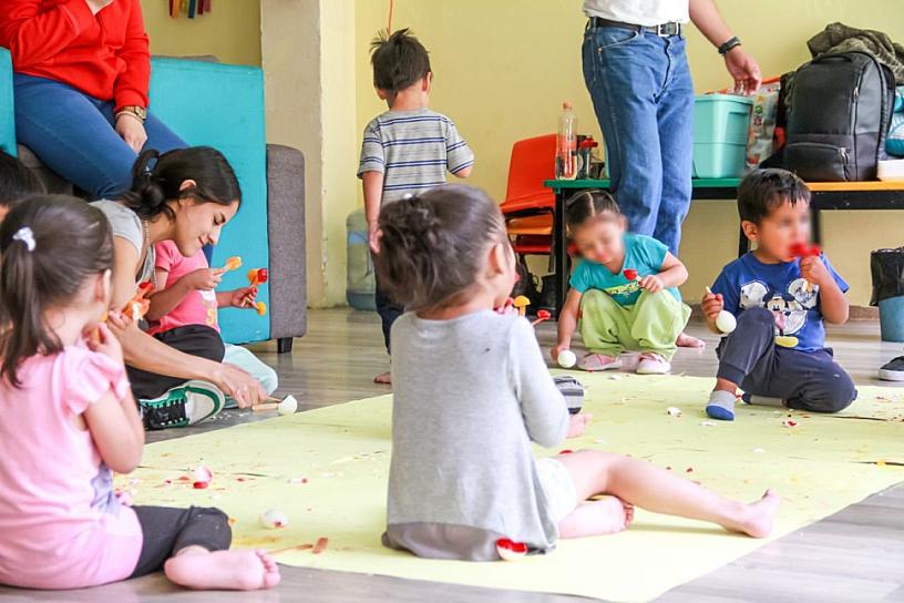 PROMUEVEN CREATIVIDAD DE NIÑOS EN ETAPA MATERNAL DE CASA CUNA 