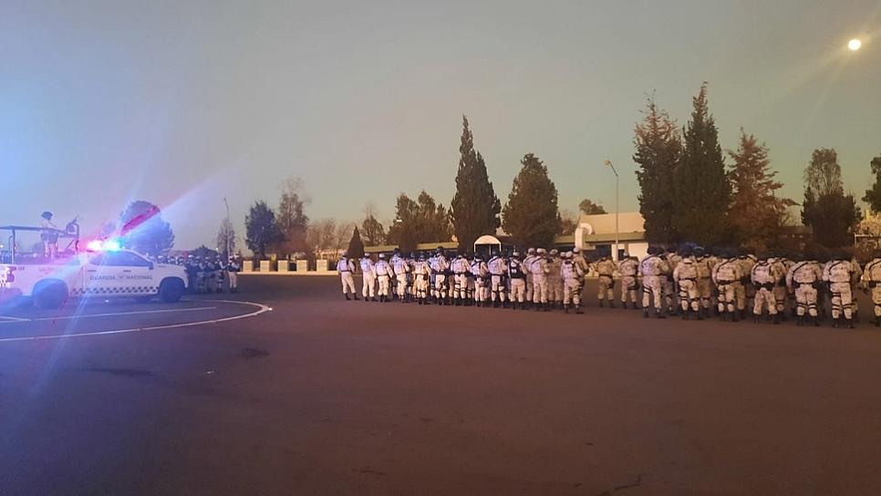 LLEGAN 500 ELEMENTOS DE LA GN PARA REFORZAR SEGURIDAD EN ZACATECAS