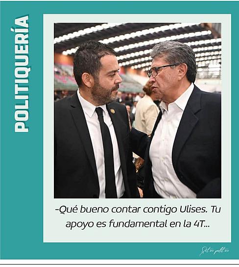 -Qué bueno contar contigo Ulises. Tu apoyo es fundamental en la 4T...