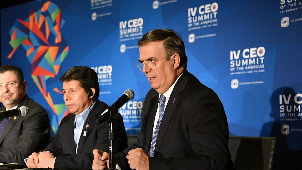 ’QUE SEA LA ÚLTIMA VEZ’, RECLAMA EBRARD EN CUMBRE DE LAS AMÉRICAS POR EXCLUIR PAÍSES