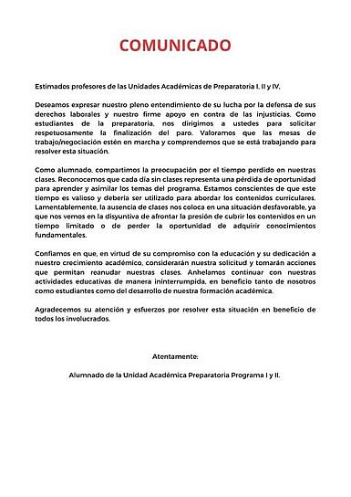 QUIEREN ALUMNOS DE PREPA 1, 2 Y 4 REGRESAR A CLASES; HACEN LLAMADO A AUTORIDADES DE LA UAZ