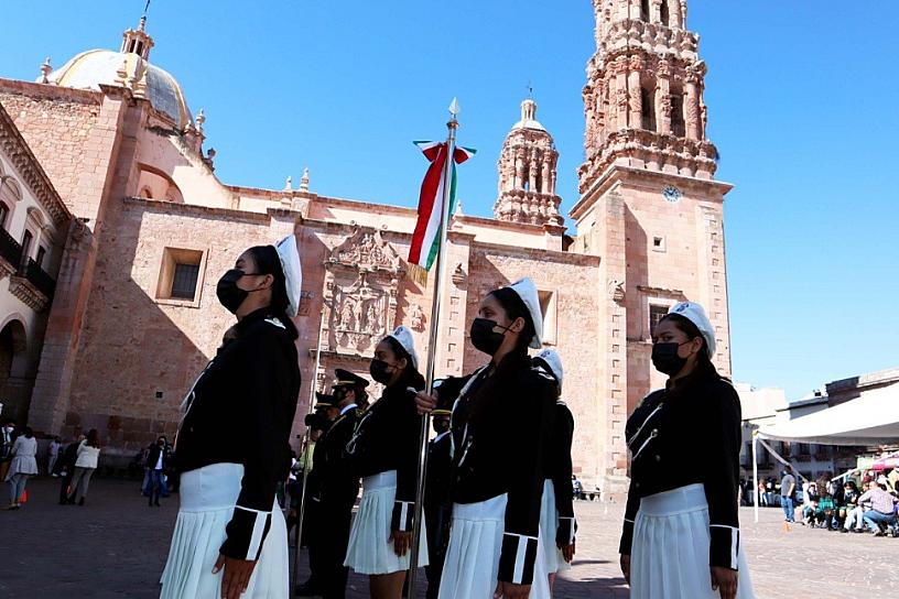 REALIZA COBAEZ XVIII CONCURSO DE ESCOLTAS DE BANDERA Y BANDAS DE GUERRA 