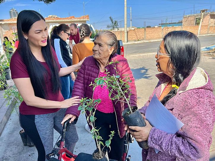 REALIZA DIPUTADA BENNELLY HERNÁNDEZ CAMPAÑA SEMBRANDO VIDA EN FRESNILLO 