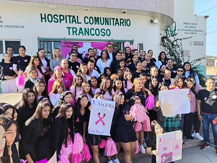 REALIZAN ACTIVIDADES PARA FOMENTAR LA PREVENCIÓN DE CANCER DE MAMA EN TRANCOSO 