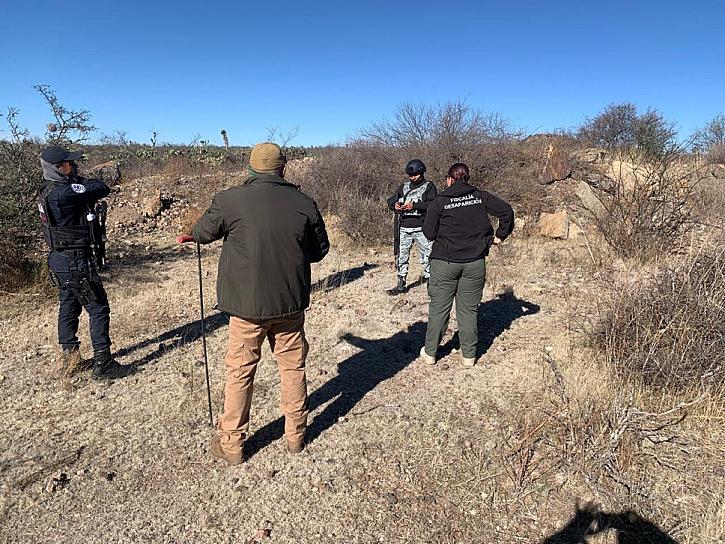 Realizan búsqueda de campo en el municipio de Villa de Cos