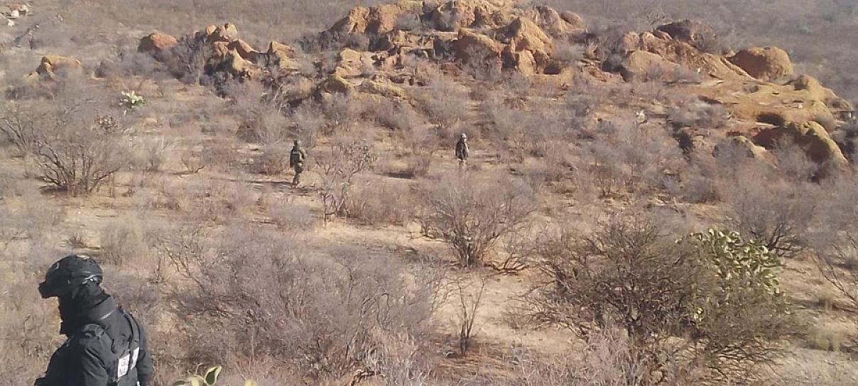 Realizan búsqueda de personas en campo, en General Francisco R. Murguía