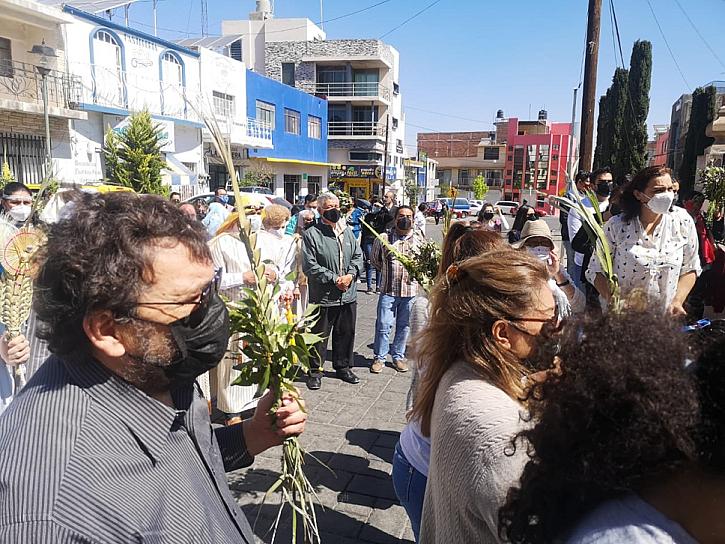 REALIZAN CELEBRACIÓN DE DOMINGO DE RAMOS EN FRESNILLO