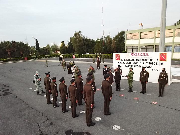 REALIZAN CEREMONIA DE ASCENSOS MILITARES EN ZACATECAS