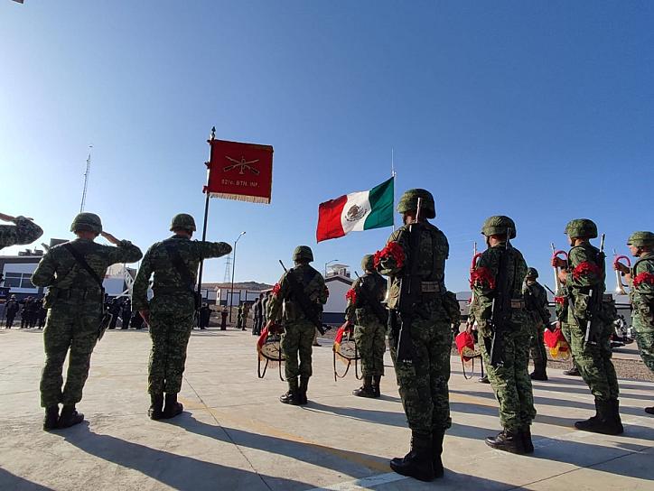 REALIZAN CEREMONIA DE IZAMIENTO DE BANDERA EN LA GUARDIA NACIONAL