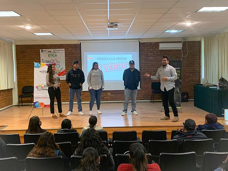 REALIZAN IMJUVE CONFERENCIA A ALUMNOS DEL TECNOLÓGICO DE RÍO GRANDE