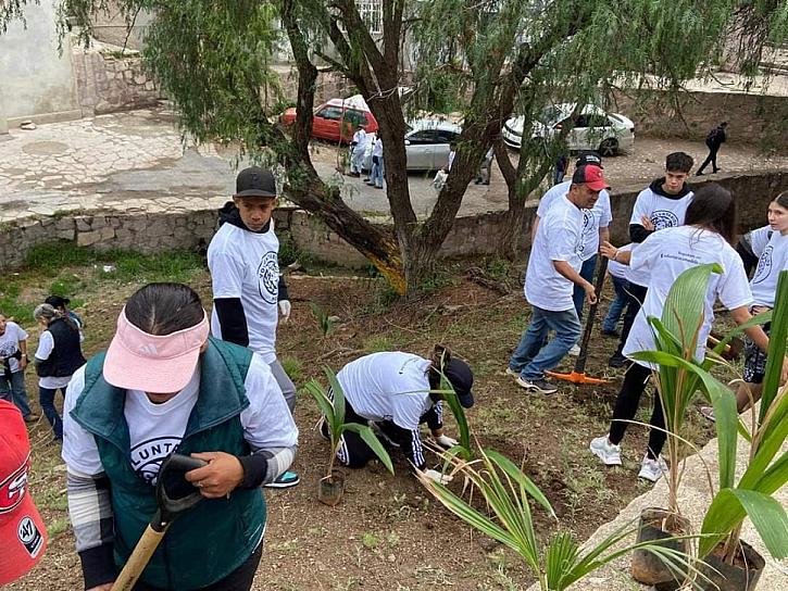 REALIZAN JORNADA DE LIMPIEZA Y REFORESTACIÓN EN LA COLONIA DÍAZ ORDAZ