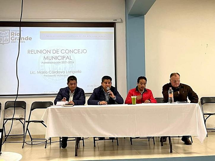 REALIZAN ÚLTIMA REUNIÓN DEL CODEMUN EN RÍO GRANDE 