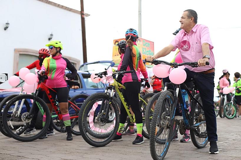 REALIZAN RODADA ROSA EN JEREZ