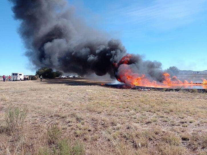 REALIZAN SIMULACRO DE INCENDIO EN EL AEROPUERTO