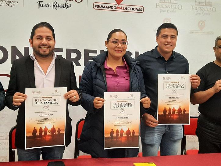 REALIZARÁN CONFERENCIA RESCATANDO LA FAMILIA EN FRESNILLO 