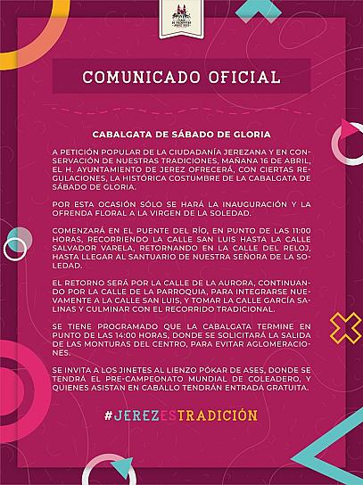 CON REGULACIONES, REALIZARÁN CABALGATA DE SÁBADO DE GLORIA