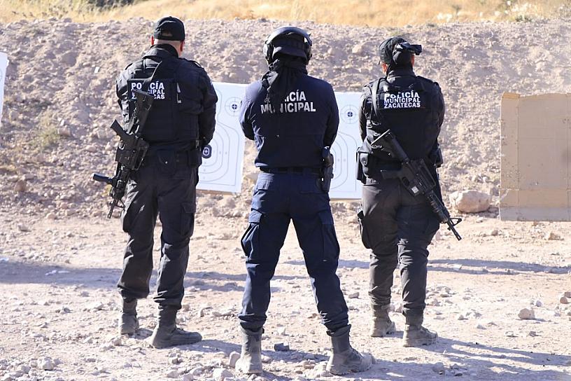 Realiza Secretaría de Seguridad Municipal de Zacatecas prácticas de tiro