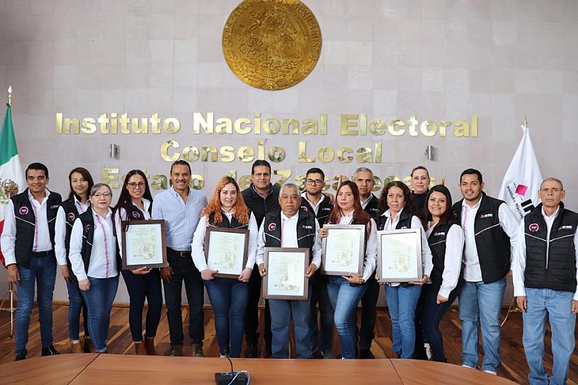 RECIBE INE ZACATECAS CERTIFICADOS DE CALIDAD DE LA NORMA ISO 9001:2015 