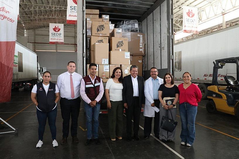 RECIBE ZACATECAS DONATIVO DE MEDICAMENTO
