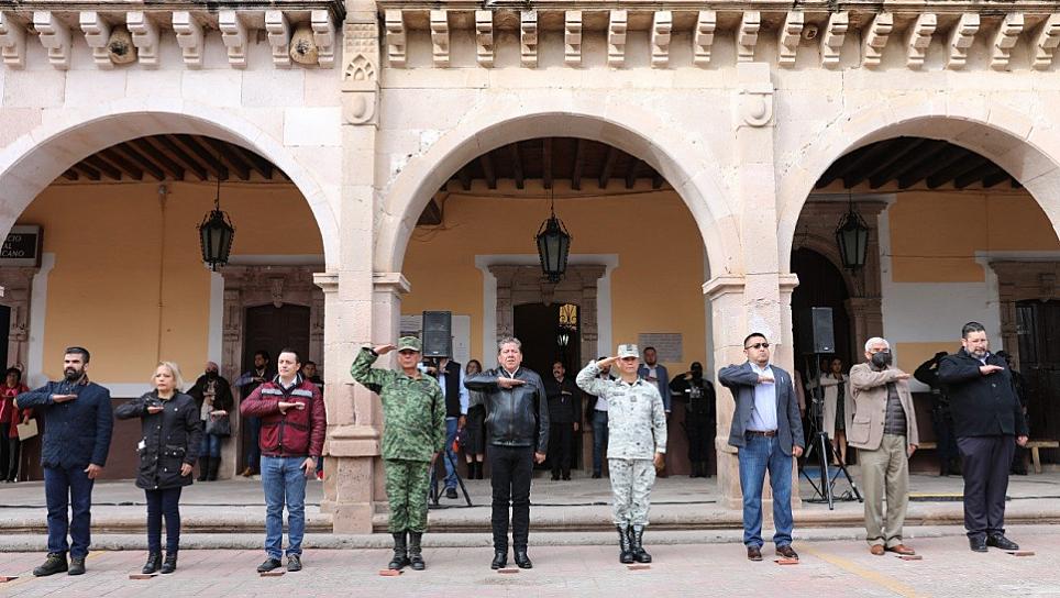 RECONOCE DAVID MONREAL A FUERZAS MILITARES Y POLICIALES SU ESFUERZO