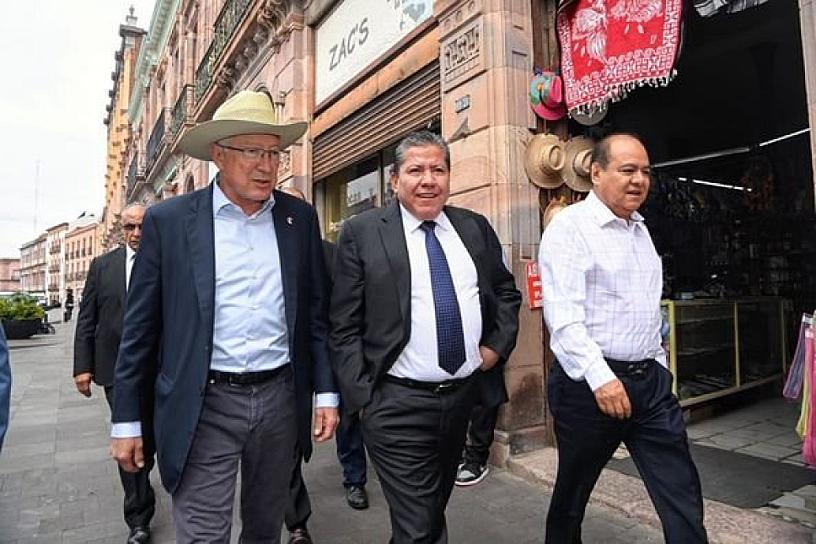 RECONOCE EMBAJADOR DE EU AVANCES EN MATERIA DE SEGURIDAD EN ZACATECAS