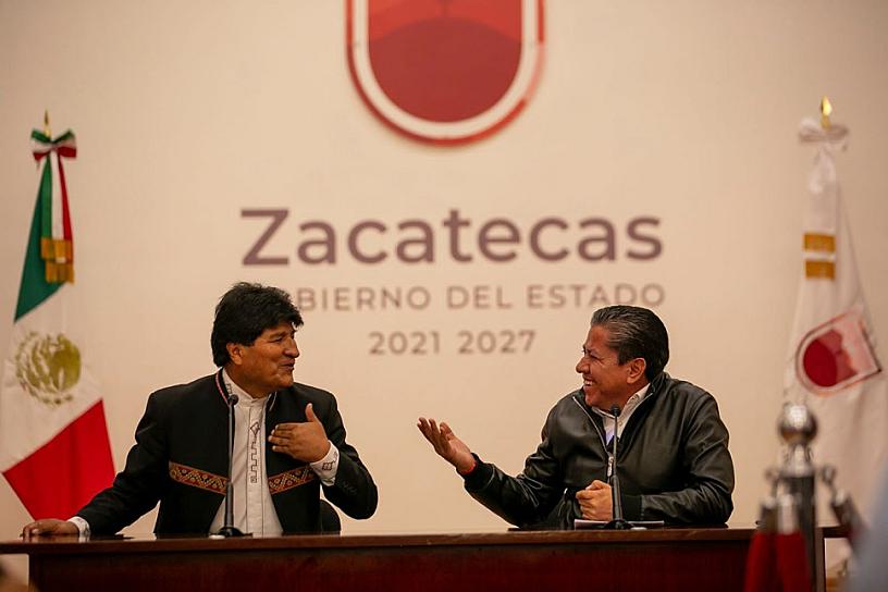 RECONOCE EVO MORALES POLÍTICAS Y PROGRAMAS A FAVOR DE ZACATECANOS 