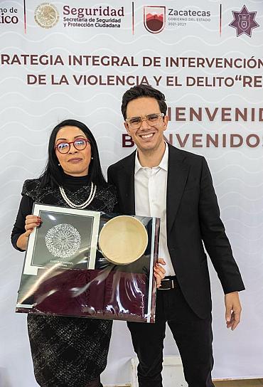 Reconoce Gobierno de México a David Monreal por esfuerzos en la prevención del delito