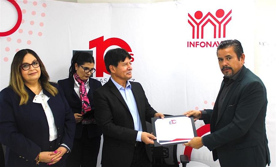 RECONOCE INFONAVIT A GUSTAVO AGUILAR COMO EMPRESA DE 10
