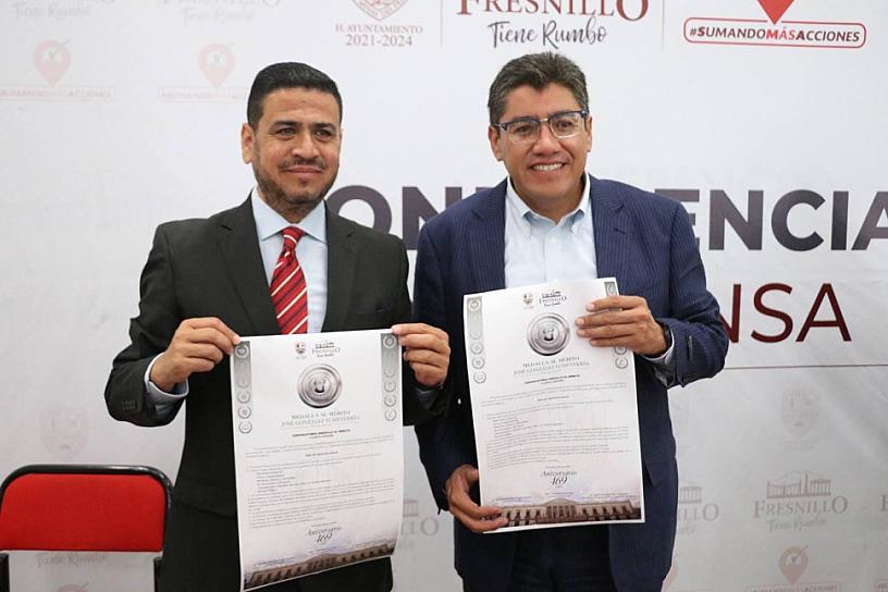RECONOCERÁN A FRESNILLENSES DESTACADOS CON MEDALLA AL MÉRITO