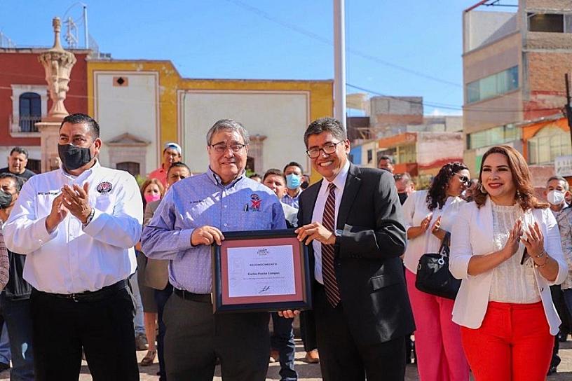 RECONOCE SAÚL MONREAL AL GREMIO MINERO