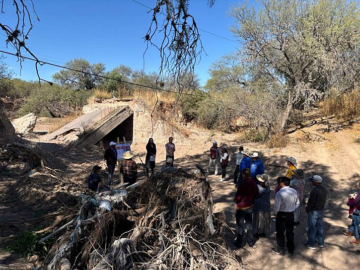 Reconstruirán puente vehicular en Cuauhtémoc luego de que colapsara por las lluvias