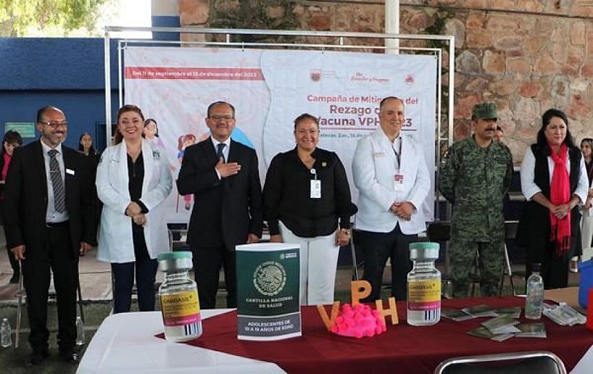 REALIZA SSZ CAMPAÑA DE VACUNACIÓN CONTRA EL VPH