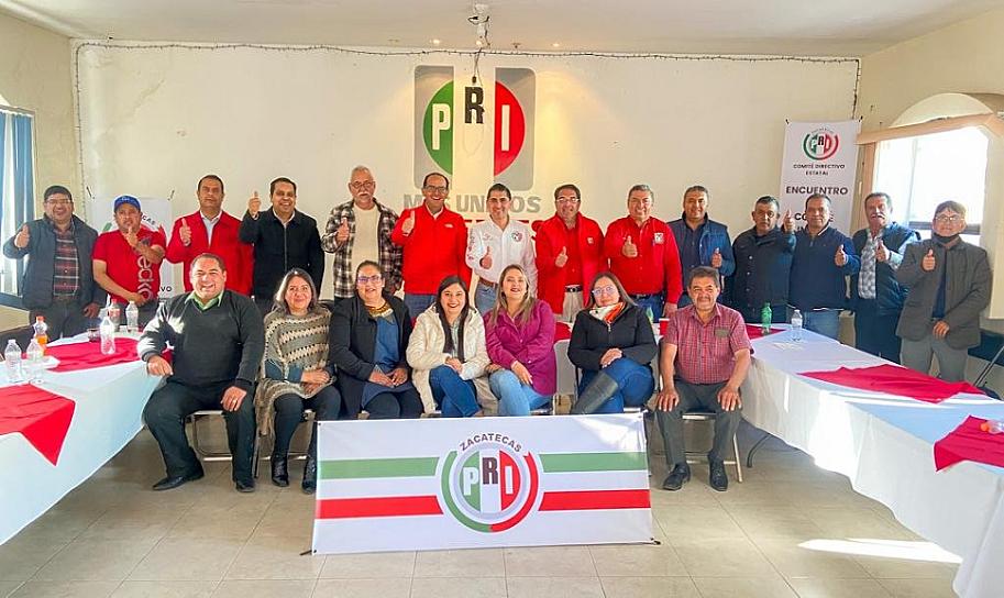RECORREN PRIÍSTAS TERRITORIO ZACATECANO Y FORTALECEN BASES PARTIDISTAS 