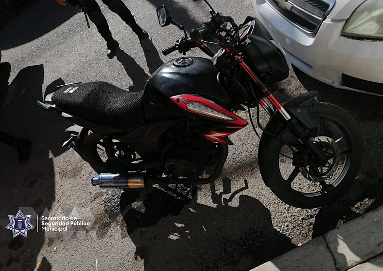 RECUPERAN MOTO ROBADA EN LAS HUERTAS 