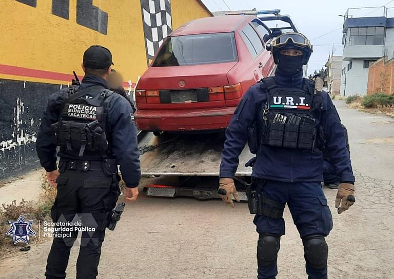 RECUPERAN VEHÍCULO ROBADO EN HUERTA VIEJA 