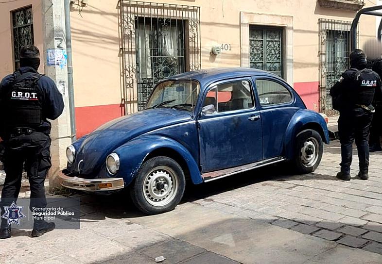 RECUPERAN VOCHITO ROBADO EN LA PINTA 