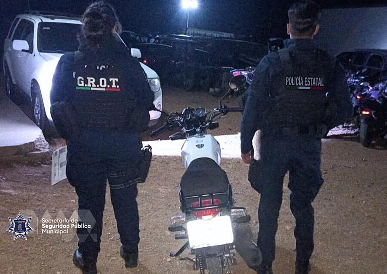 RECUPERA POLICÍA CAPITALINA MOTOCICLETA ROBADA