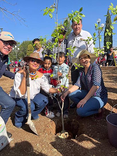 REFORESTAN LOS PARQUES CUARTO CENTENARIO 